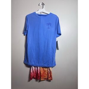 Boys cat and Jack size 16 XL short pajama set blue tie-dye